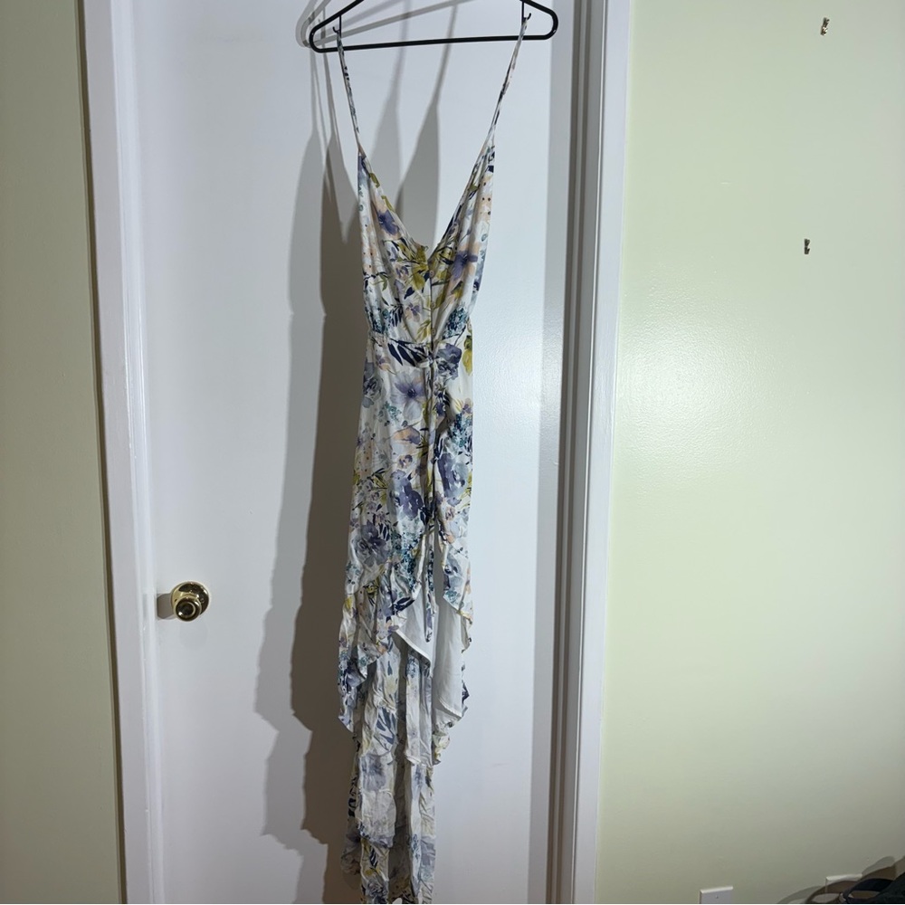 Elegant Floral High Low Dress